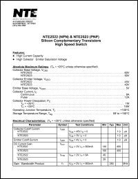 Click here to download NTE2523 Datasheet