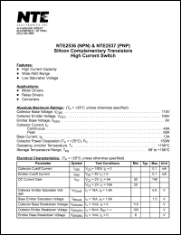 Click here to download NTE2536 Datasheet