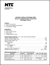 Click here to download NTE2547 Datasheet