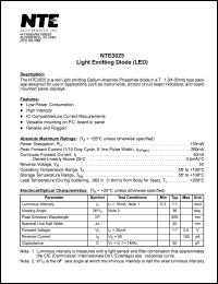 Click here to download NTE3025 Datasheet