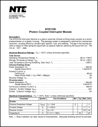 Click here to download NTE3100 Datasheet