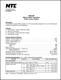Click here to download NTE328 Datasheet