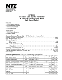 Click here to download NTE3300 Datasheet