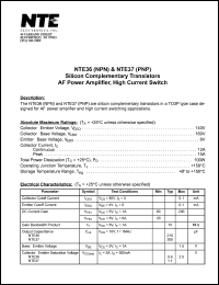 Click here to download NTE36 Datasheet