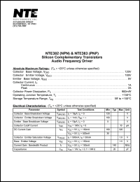 Click here to download NTE383 Datasheet