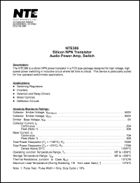 Click here to download NTE386 Datasheet