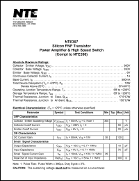 Click here to download NTE397 Datasheet