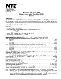 Click here to download NTE5444 Datasheet