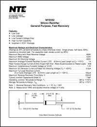 Click here to download NTE552 Datasheet