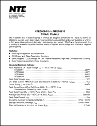 Click here to download NTE56006 Datasheet