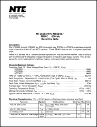 Click here to download NTE5657 Datasheet