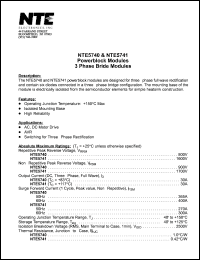 Click here to download NTE5741 Datasheet