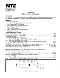 Click here to download NTE579 Datasheet