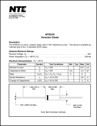 Click here to download NTE616 Datasheet
