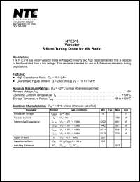 Click here to download NTE618 Datasheet