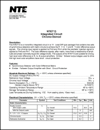 Click here to download NTE713 Datasheet