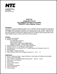 Click here to download NTE7141 Datasheet