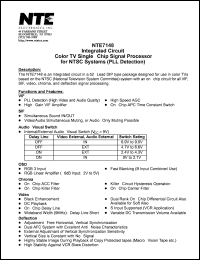 Click here to download NTE7148 Datasheet
