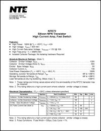 Click here to download NTE72 Datasheet