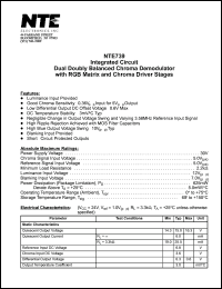 Click here to download NTE739 Datasheet
