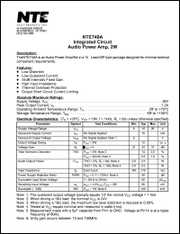 Click here to download NTE740A Datasheet