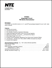 Click here to download NTE801 Datasheet