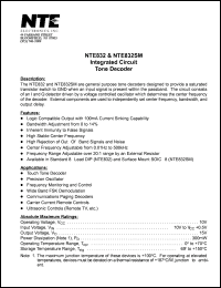 Click here to download NTE834SM Datasheet