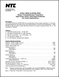Click here to download NTE87 Datasheet
