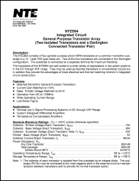 Click here to download NTE904 Datasheet