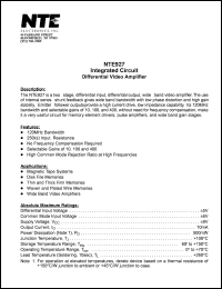 Click here to download NTE927 Datasheet