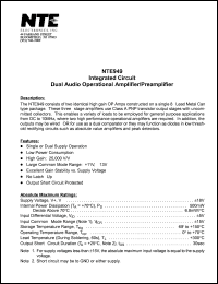 Click here to download NTE949 Datasheet