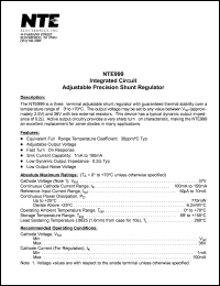 Click here to download NTE999 Datasheet