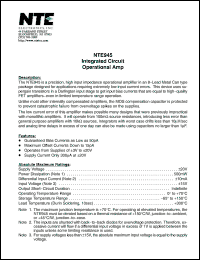Click here to download NTE945 Datasheet
