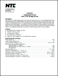 Click here to download NTE7071 Datasheet