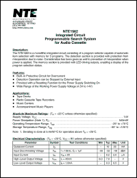 Click here to download NTE1562 Datasheet