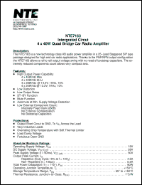 Click here to download NTE7163 Datasheet