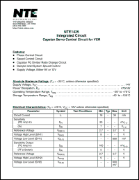 Click here to download NTE1425 Datasheet