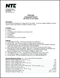 Click here to download NTE1533 Datasheet