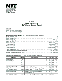 Click here to download NTE1783 Datasheet