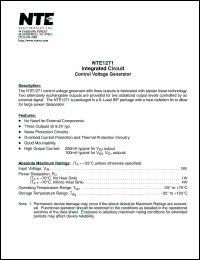 Click here to download NTE1271 Datasheet