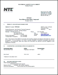 Click here to download NTE424 Datasheet