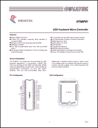 Click here to download NT68P81 Datasheet