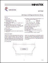 Click here to download NT7704H-BDT Datasheet