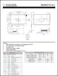 Click here to download RH480272T-4X3 Datasheet