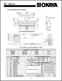Click here to download RC1601-K Datasheet