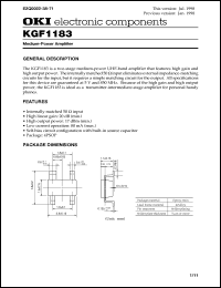Click here to download KGF1183 Datasheet