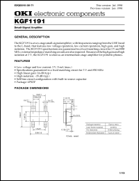 Click here to download KGF1191 Datasheet