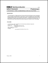 Click here to download MR27V6402 Datasheet