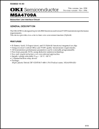 Click here to download MSA4709 Datasheet