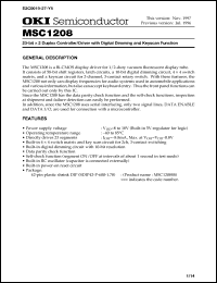 Click here to download MSC1208SS Datasheet